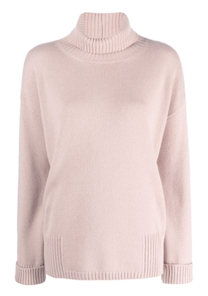 Lorena Antoniazzi roll-neck knitted jumper - Pink