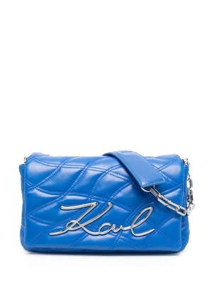 Karl Lagerfeld K/ Signature soft-quilt bag - Blue