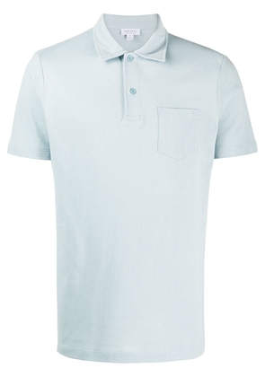 Sunspel Riviera patch-pocket polo shirt - Blue