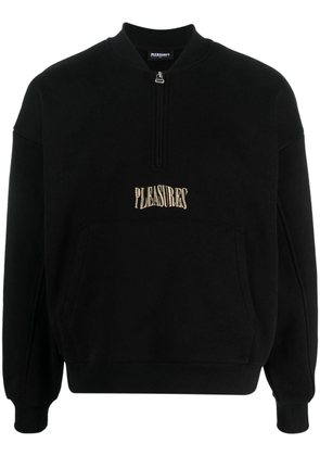 Pleasures logo-print sweatshirt - Black