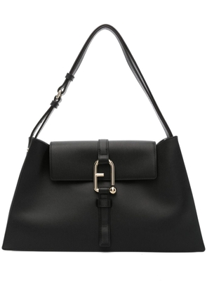 Furla large Nuvola leather shoulder bag - Black
