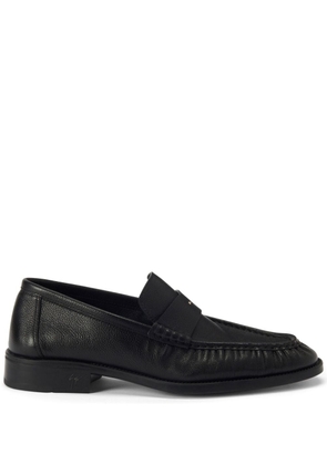 Giuseppe Zanotti Weeston almond-toe leather loafers - Black