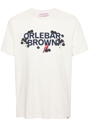 Orlebar Brown logo-print cotton blend T-shirt - White