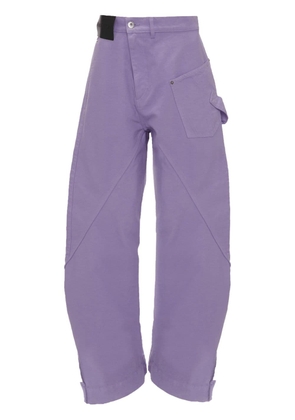 JW Anderson Twisted workwear trousers - Purple