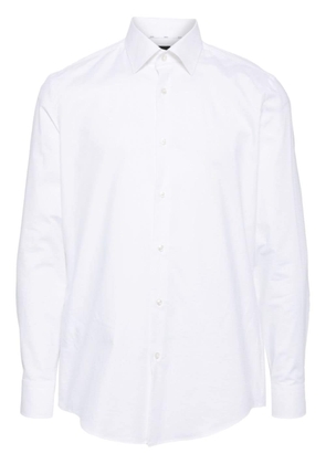 BOSS classic-collar poplin shirt - White