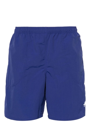 Stüssy logo-print swim shorts - Blue