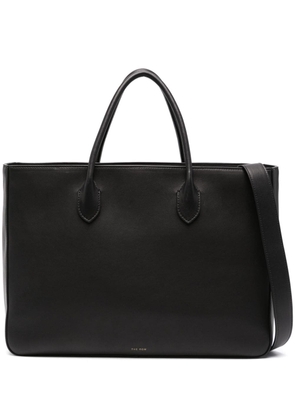 The Row Day Luxe leather tote bag - Black