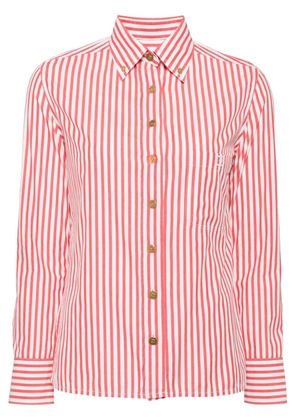 CHANEL Pre-Owned 1990-2000s striped cotton shirt - WHITE, RED