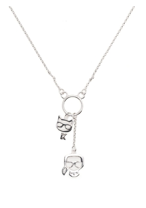 Karl Lagerfeld K/Ikonik pendant necklace - Silver