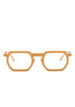 VAVA Eyewear geometric-frame glasses - Yellow