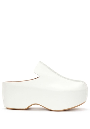JW Anderson platform leather loafers - White