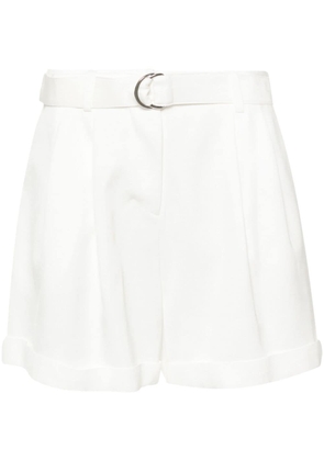 ERMANNO FIRENZE high-waist tailored shorts - White