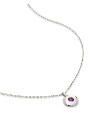 Monica Vinader February Birthstone pendant necklace - Silver