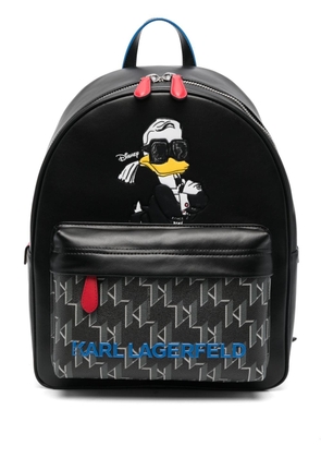 Karl Lagerfeld x Disneys logo-print backpack - Black