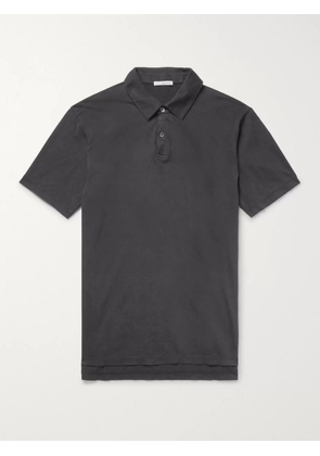 James Perse - Supima Cotton-Jersey Polo Shirt - Men - Gray - 1
