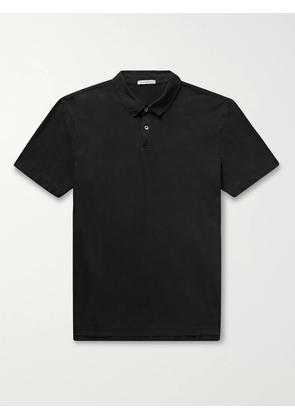 James Perse - Slim-Fit Supima Cotton-Jersey Polo Shirt - Men - Black - 1