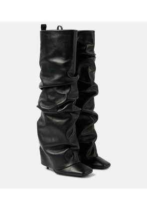 The Attico Rea leather knee-high boots