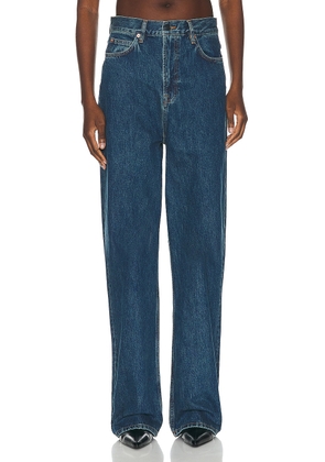 WARDROBE.NYC Denim Low Rise Jean in Indigo - Blue. Size 29 (also in 28, 30).
