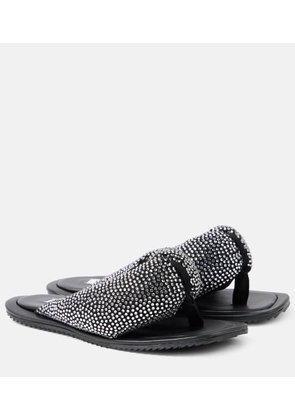 The Attico Indie embellished leather thong sandals