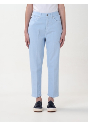Pants DONDUP Woman color Gnawed Blue