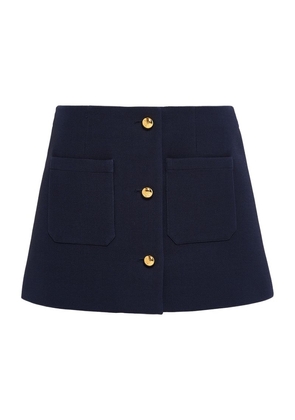 Prada Wool-Silk Mini Skirt