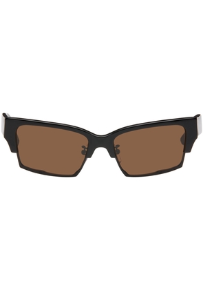 Eckhaus Latta SSENSE Exclusive Black & Brown 'The Club' Sunglasses