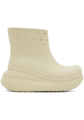 Crocs Off-White Crush Boots
