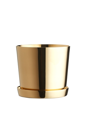 Brass Flower Pot 10 cm - Gold