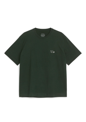 ARKET CAFÉ Printed T-Shirt - Green