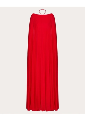 Valentino GEORGETTE EVENING DRESS Woman RED 44