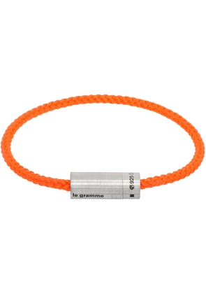 Le Gramme Orange 'Le 7g' Nato Cable Bracelet
