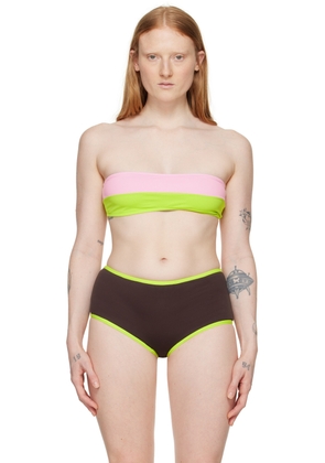 Gimaguas Pink & Green Lanai Bikini Top