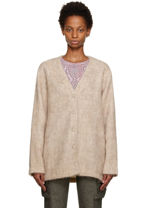 OUR LEGACY Beige Mid Line Cardigan