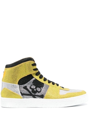 Philipp Plein Crystal Notorious high-top sneakers - Yellow