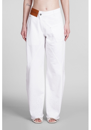 J.w. Anderson Jeans In White Cotton