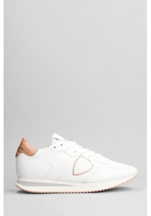 Philippe Model Trpx Low Sneakers In White Leather