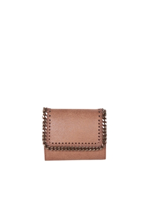 Stella Mccartney Small Flap Wallet In Brown