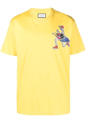 Philipp Plein Hawaii graphic-print cotton T-shirt - Yellow