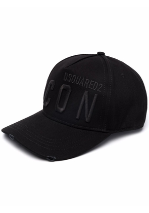 Dsquared2 Icon-embroidered logo cap - Black