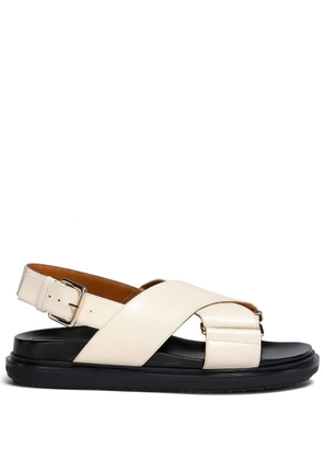 Marni Fussbet leather sandals - Neutrals