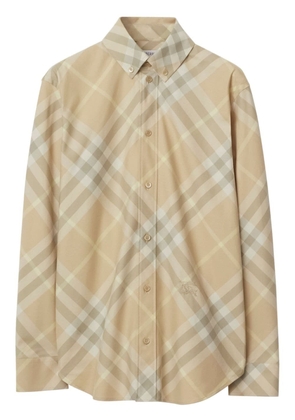 Burberry Vintage-check cotton shirt - Neutrals
