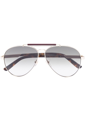 Gucci Eyewear pilot-frame sunglasses - Gold