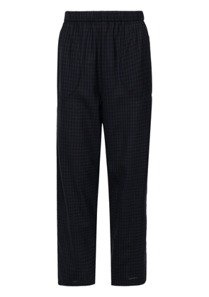 Barena checked mid-rise tapered trousers - Blue