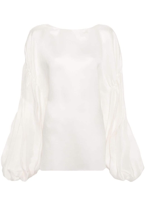 KHAITE The Quico silk blouse - White
