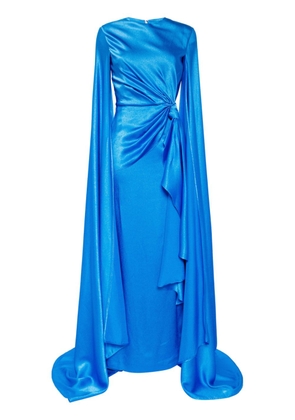 Solace London The Elya satin maxi dress - Blue