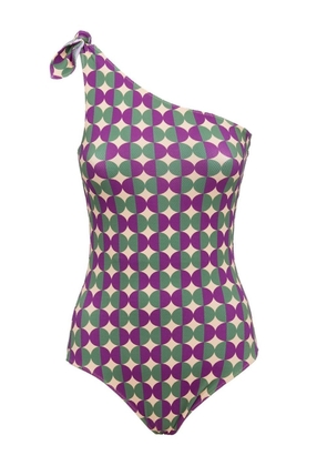 La DoubleJ Goddess graphic-print swimsuit - Purple