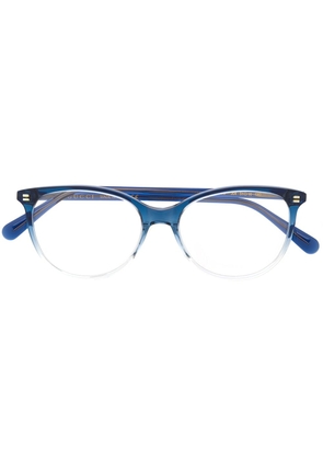 Gucci Eyewear gradient soft round-frame glasses - Blue