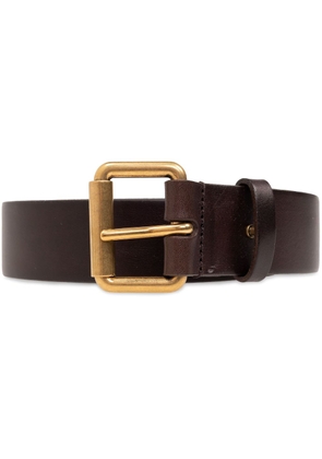Saint Laurent buckle leather belt - Brown