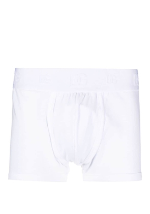 Dolce & Gabbana logo-waistband cotton boxers - White