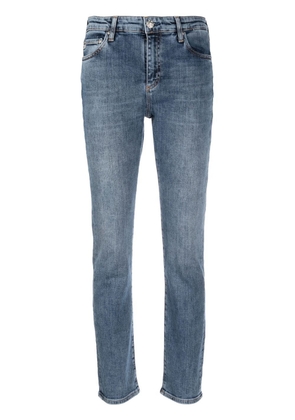 AG Jeans high-rise straight-leg jeans - Blue